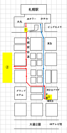 札幌駅周辺地図